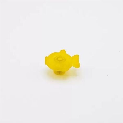 Pomolo giallo a forma di pesce 44x41x23mm - 427P Animalier (1/2)