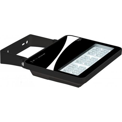 SUNSET Proj. Ext. IP65 IK08 noir angle 50° LED intég. 50W 3000K 4000lm ARIC 50248 (1/4)
