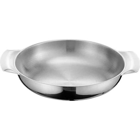 Marmite - Acier Inoxydable - 16 Cm - Double Poignée - Pour Fruits De Mer Et Cuisson - 1 Pièce