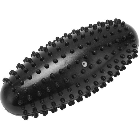 Balle de massage en PVC durable et inodore, rouleau de massage multifonction portable pour les pieds, le dos et la fasciite plantaire, noir. (1/5)