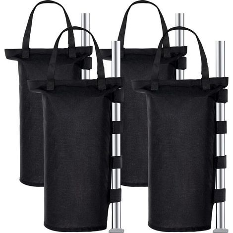 Industrielle Pavillongewichte 1680D, Set mit 4 Pavillongewichten, PVC-Innenbeschichtung, Sandsack für Pavillon, Faltpavillon, Markise oder Sonnenschirm (Ein Rohr) (1/4)