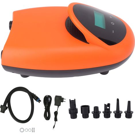 Pompe électrique gonflable 12V DC portable extérieur, pompe à air haute pression orange pour tente et paddle board (1/5)