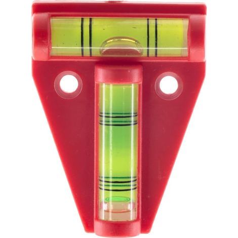 Mini niveau à bulle rouge 2 voies – Petit outil de nivellement à bulle en forme de T pour mesurer en déplacement (1/5)