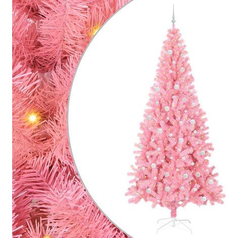 Árbol de Navidad Rosa 240 cm PVC vidaXL (1/5)