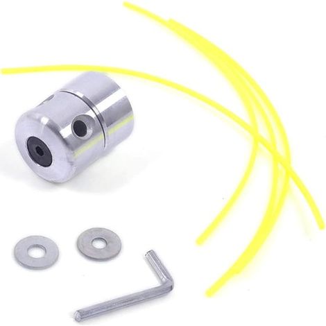 Ahlsen Aluminium-Freischneiderkopf, Trimmerkopf, Spulendraht mit 4 Drähten (2,4 mm, gelb), für Freischneider (1/3)
