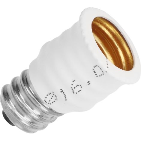 6 Adaptateurs E12 vers E14 pour Ampoules LED, Convertisseur Douille Blanc - Idéal Cuisine, Salle de Bain, Chambre