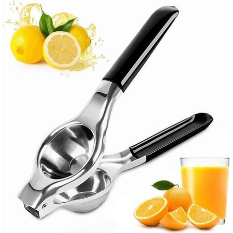 Presse-citron manuel - ZGEER - Acier inoxydable - Ergonomique - Durable - Facile à nettoyer (1/4)