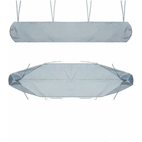 Sac de Protection pour Store Banne 4.5m Gris Housse de Rangement pour Banne Manuel Rétractable Housse de Protection Anti-poussière imperméable pour auvent de terrasse (1/5)