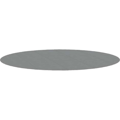 Bâche de piscine gris clair Ø550 cm géotextile polyester (1/5)