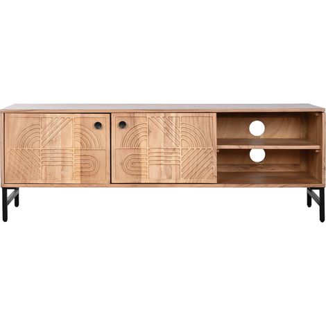 Mueble Tv Acacia Metal 145X40X45 Natural (1/5)