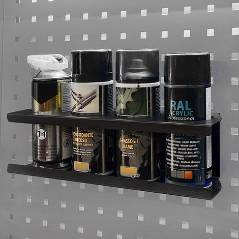 Gancio porta bombolette spray ARR-GAN-BS per pannelli porta attrezzi - compatibile con arredo officina ARR-OFF (1/4)