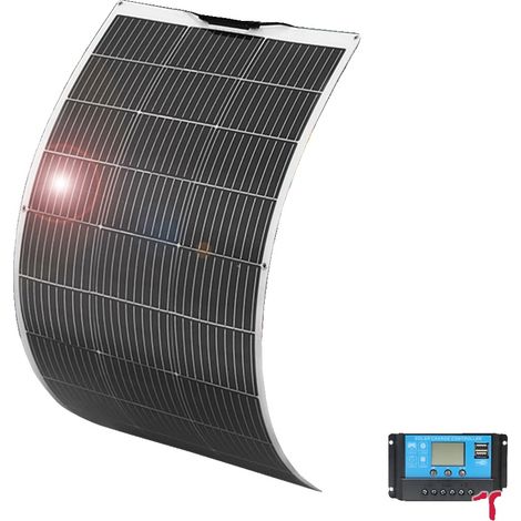 Panneau Solaire, Design Flexible, Production Énergétique Efficace, kit 100W 12V (1/2)