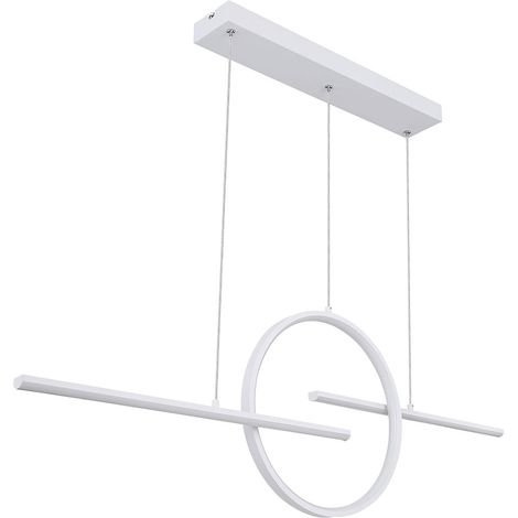 Globo - lámpara colgante - Barral - blanco - metal - gran lámpara (1/5)