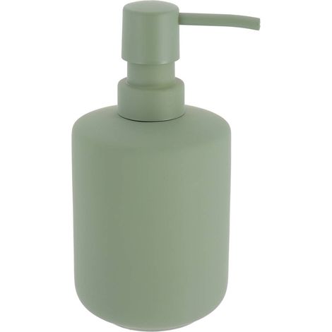 Seifenspender aus steinzeug mit rubbereffekt 400 ml - khaki - Tendance (1/2)