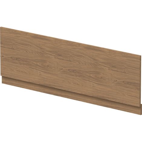 1700mm Straight Bath Front Panel and Plinth - Antique Oak