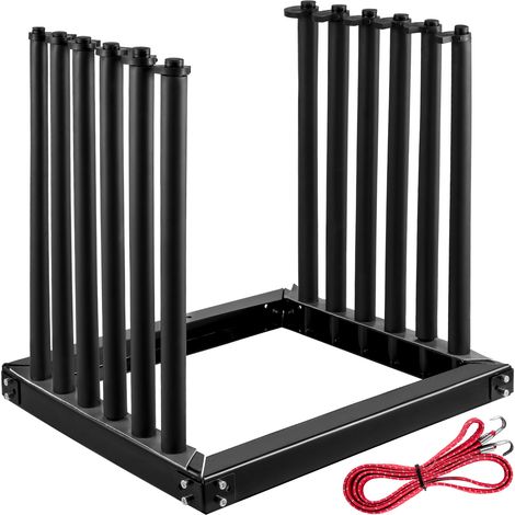 VEVOR Rack a Pare-brise 5 Places, Support de Pare-brise pour Camion en Acier, Support de Vitre Automobile de 61 cm de Hauteur, avec Coussinet en PVC et Rembourrage en Mousse, pour Transport du Verre