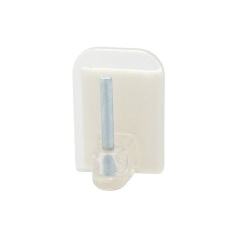 Juego de 4 soportes para barra de vidrio autoadhesivos, 10 mm transparente Raw Inspire SANS MARQUE