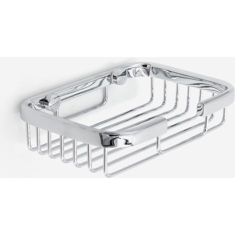 BATHBAZAAR - Porte-savon simple fil mural inox brillant - Remix
