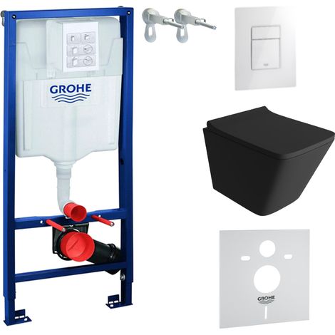 GROHE WC Set mit Vorwandelement, Wand-WC und Spülknopf (1/5)