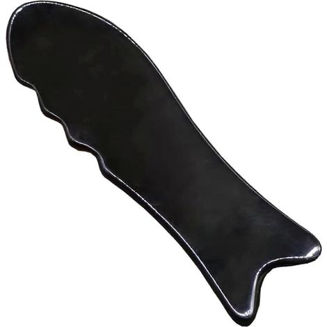 (Gros poisson) Outil de massage Gua Sha en corne de buffle d'eau pour le visage et le corps. Outil Gua Sha pour le visage. (1/5)