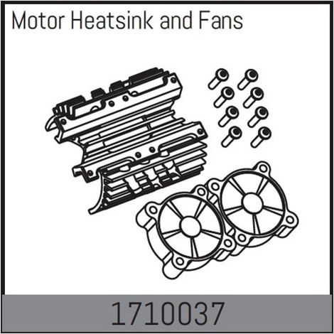 Motor Heatsink and Fans
