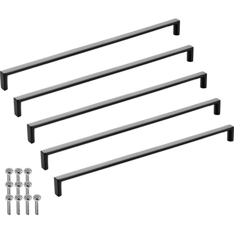 SOTECH Möbelgriff Bügelgriff Blackline XI schwarz matt Schubladengriff Schrankgriff inkl. Schrauben - Bohrlochabstand (BA) 320 mm, 5 Stück (1/4)