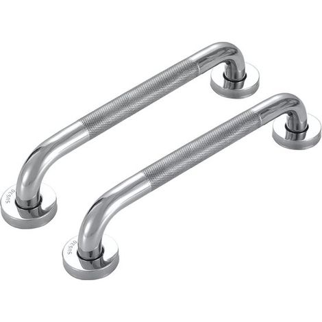 Soporte de pared,Barra de apoyo de pared para baño,Juego de 2 soportes de pared de acero inoxidable 304 para baño con asa antideslizante