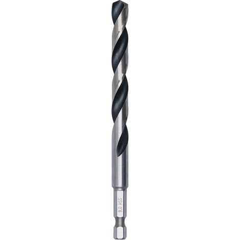 Bosch Metal HSS Twist Drill Bit 9 x 81 x 125 mm HEX 1/4"" Shank 2608577881 (1/4)