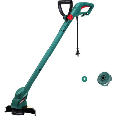 Cortadora de césped eléctrica de 350 W, bordeadora con cable y círculo de corte, recortadora de jardín con alimentación automática de hilo, enchufe UE