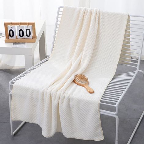 Serviette De Bain - Microfibre - 73 X 140 Cm - Absorbante Et Rapide À Sécher - Pour Salle De Bain Maison Ou Voyage - 1 Pièce (1/5)