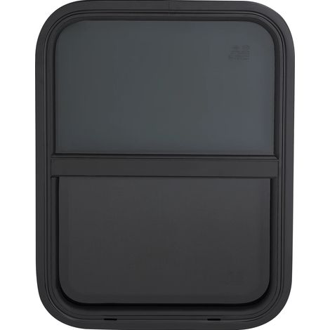 Ventana para autocaravana, tamaño 450x600 mm, cristal templado de 4 mm de espesor, mosquitera incluida, marco de aleación de aluminio, espesor de pared de 6 mm. (1/5)