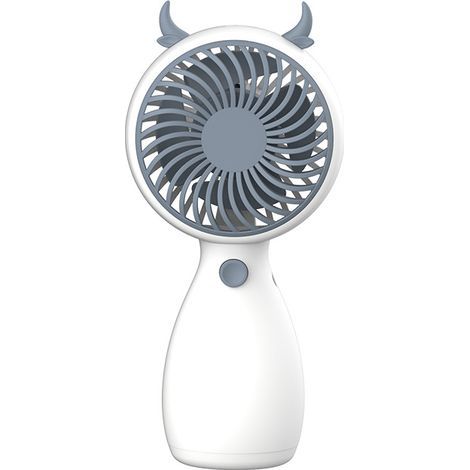 Ventilateur portable de poche, petit format, mini ventilateur USB avec support, motif dessin animé, idéal pour les étudiants.-AquaForge (1/4)