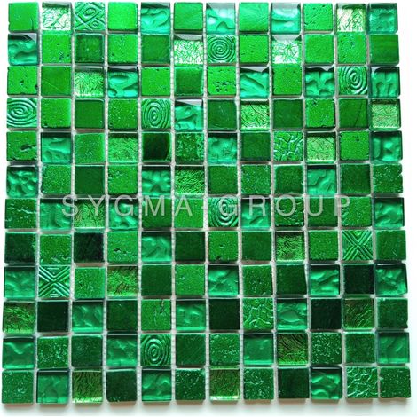Piastrelle del bagno e rivestimenti della cucina modello Alliage Vert (1/4)