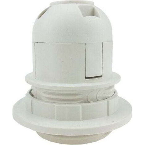 Douille E27 à vis demi-filetage, support de lampe en plastique pour lampes de table et suspensions. (1/4)