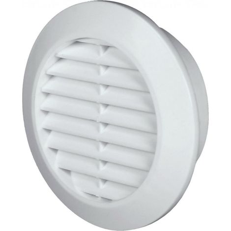 Rejilla de ventilación redonda con mosquitera, Ø 60 mm, blanca, para vehículos y hogares. (1/5)