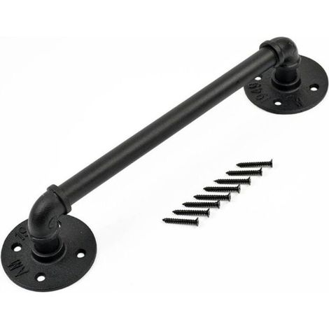 Treppengeländer, Design aus Schmiedeeisenrohr, Sicherheitszaun für Senioren und Kinder, für den Innen- und Außenbereich, 30 cm (1/4)