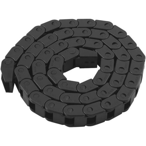 Chaîne Porte-Câbles 10 × 10 mm, Chaîne Porte-Câbles Dimpression 3D, pour Machine de Routeur CNC pour Imprimante 3D, Noir (1/5)