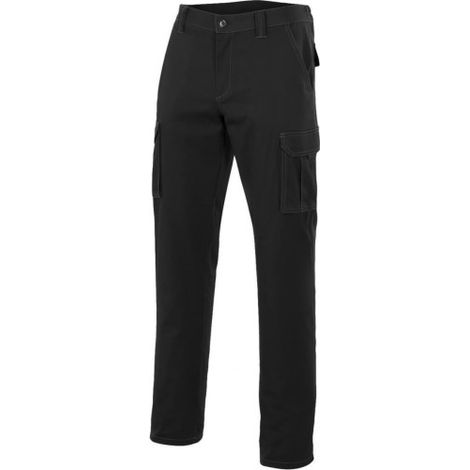 Pantalón multibolsillos de corte Slim Fit con goma elástica VELILLA Serie 103001 50 Verde (1/5)