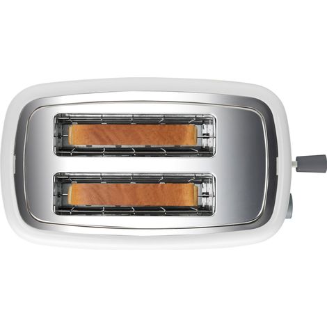 BLACK+DECKER BXTO820E - GRILLE-PAIN 820W, 2 FENTES, 3 FONCTIONS, 7 NIVEAUX DE BRUNISSAGE, FONCTION STOP, RAMASSE-MIETTES, BLANC (1/5)
