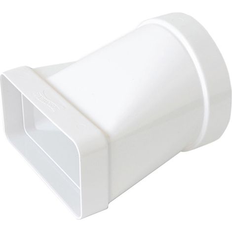 GIUNTO ORIZZONTALE F/F PER AERAZIONE CANALIZZATA mm. 125/150X70, col. Bianco
