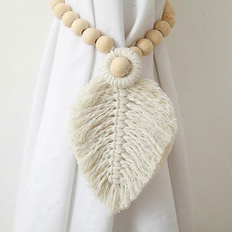 Embrasses de rideaux à pompons, à suspendre, pour salon, balcon, chambre, mariages (1/4)