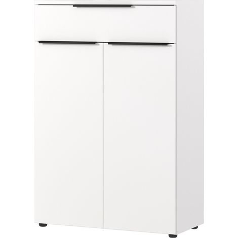 bümö Space Aktenschrank - 2,5 Ordnerhöhen & Schublade   Weiß (1/5)