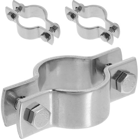 Collier de serrage réglable en acier inoxydable pour tuyaux, lot