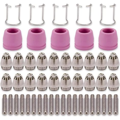 AG60 SG-55 WSD-60 Plasma Cutter Torch Tip Buses Consommables Kit Plasma Cutter Accessoires 50PK (1/5)