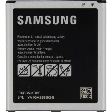 TPC – Batterie d'origine pour Samsung eb-bg531bbe pour Samsung Galaxy J5, 2600 mAh, en Vrac