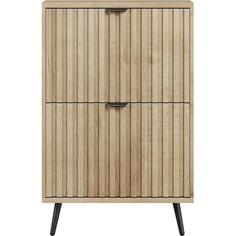 Scarpiera, compatta, 60 x 24 x 95 cm, quercia (1/5)