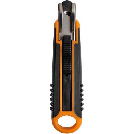 Fiskars Sicherheitscutter schwarz und orange Klinge 18 mm