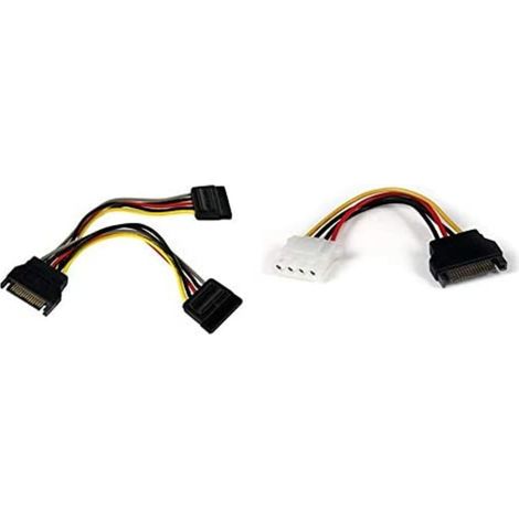 startechcom PYO2SATA cable de alimentación SATA divisor 15 cm (1/5)