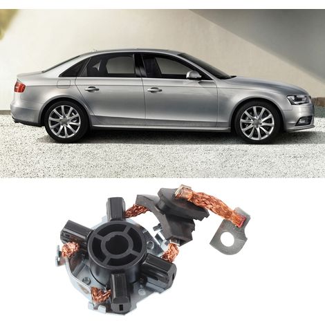 Support de charbons moteur de démarreur, ensemble porte-balais carbone compatible A4 LA8 LQ5 A6 Q7 A6L 20T2 (1/5)