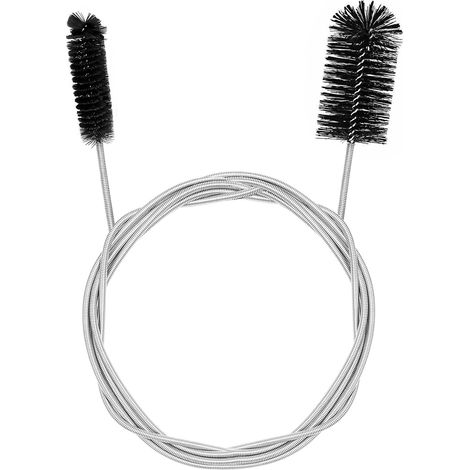 Brosse de Nettoyage Flexible à Double Tête 200CM, Multifonction en Acier Inoxydable, Pour le nettoyage des tuyaux d'évacuation de cuisine (1/5)